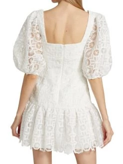 ML Monique Lhuillier Lace Puff-Sleeve Organza Minidress 13 ML Monique Lhuillier Lace Puff-Sleeve Organza Minidress -Acne Studios And ML Monique Lhuillier Sales unnamed file 866