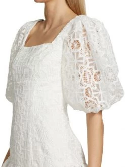 ML Monique Lhuillier Lace Puff-Sleeve Organza Minidress 14 ML Monique Lhuillier Lace Puff-Sleeve Organza Minidress -Acne Studios And ML Monique Lhuillier Sales unnamed file 867