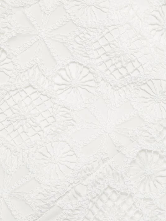 ML Monique Lhuillier Lace Puff-Sleeve Organza Minidress 9 ML Monique Lhuillier Lace Puff-Sleeve Organza Minidress - Image 7