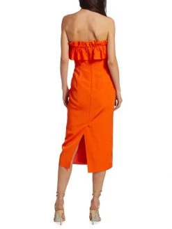 ML Monique Lhuillier Ruffled Faille Midi-Dress 13 ML Monique Lhuillier Ruffled Faille Midi-Dress -Acne Studios And ML Monique Lhuillier Sales unnamed file 873