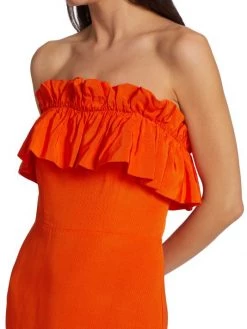 ML Monique Lhuillier Ruffled Faille Midi-Dress 14 ML Monique Lhuillier Ruffled Faille Midi-Dress -Acne Studios And ML Monique Lhuillier Sales unnamed file 874