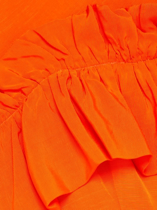 ML Monique Lhuillier Ruffled Faille Midi-Dress 9 ML Monique Lhuillier Ruffled Faille Midi-Dress - Image 7