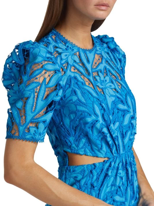 ML Monique Lhuillier Lace Maxi Dress 8 ML Monique Lhuillier Lace Maxi Dress - Image 6