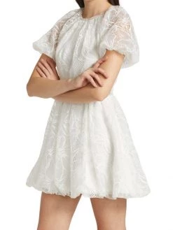 ML Monique Lhuillier Lace Puff-Sleeve Mini Dress 17 ML Monique Lhuillier Lace Puff-Sleeve Mini Dress -Acne Studios And ML Monique Lhuillier Sales unnamed file 901