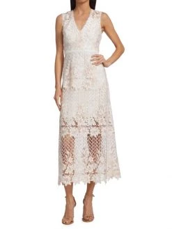 ML Monique Lhuillier Lace Midi A-Line Dress 11 ML Monique Lhuillier Lace Midi A-Line Dress -Acne Studios And ML Monique Lhuillier Sales unnamed file 924