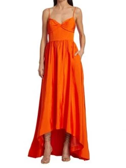 ML Monique Lhuillier Faille Twist-Front High-Low Dress 11 ML Monique Lhuillier Faille Twist-Front High-Low Dress -Acne Studios And ML Monique Lhuillier Sales unnamed file 931