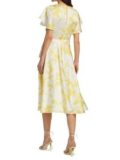 ML Monique Lhuillier Flutter-Sleeve Midi Dress 13 ML Monique Lhuillier Flutter-Sleeve Midi Dress -Acne Studios And ML Monique Lhuillier Sales unnamed file 961