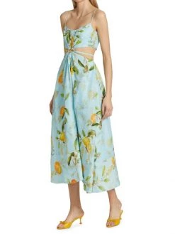 ML Monique Lhuillier Linen-Blend Cutout A-Line Midi-Dress 12 ML Monique Lhuillier Linen-Blend Cutout A-Line Midi-Dress -Acne Studios And ML Monique Lhuillier Sales unnamed file 974