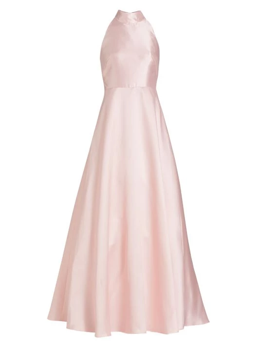 ML Monique Lhuillier Sleeveless Satin A-Line Gown 3 ML Monique Lhuillier Sleeveless Satin A-Line Gown