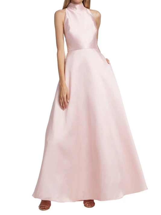 ML Monique Lhuillier Sleeveless Satin A-Line Gown 4 ML Monique Lhuillier Sleeveless Satin A-Line Gown - Image 2